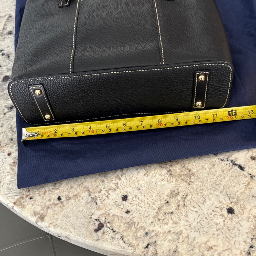 Dooney & Bourke Black Pebble Leather Tote - Picture 7 of 8